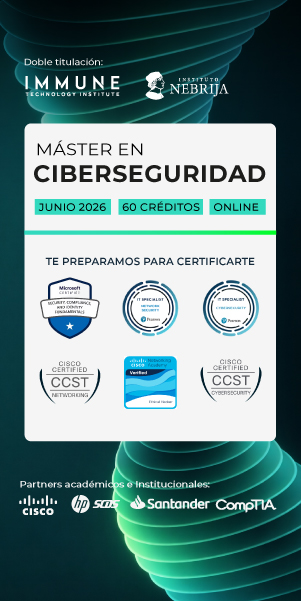 Máster en Ciberseguridad IMMUNE